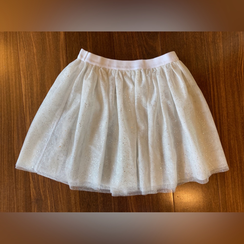 NWOT Girls White Tulle Gap Skirt